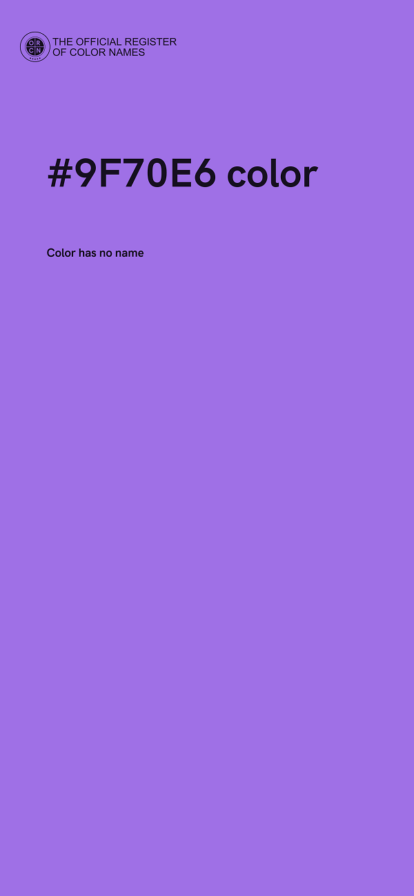 #9F70E6 color image