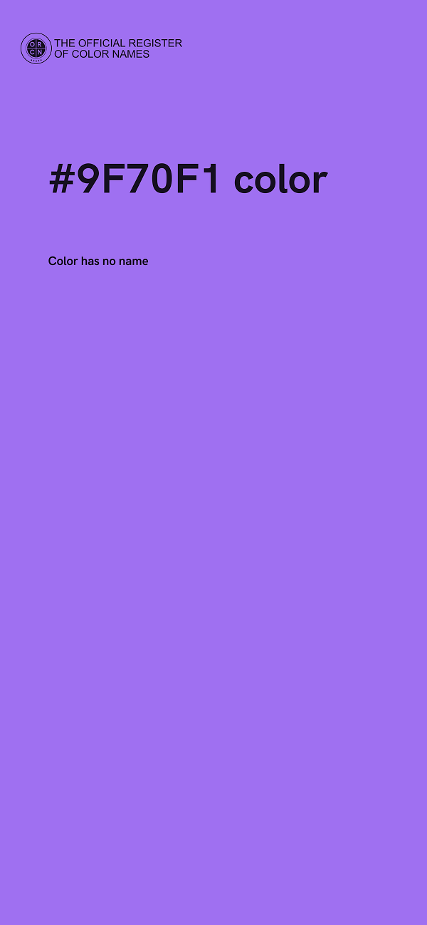 #9F70F1 color image