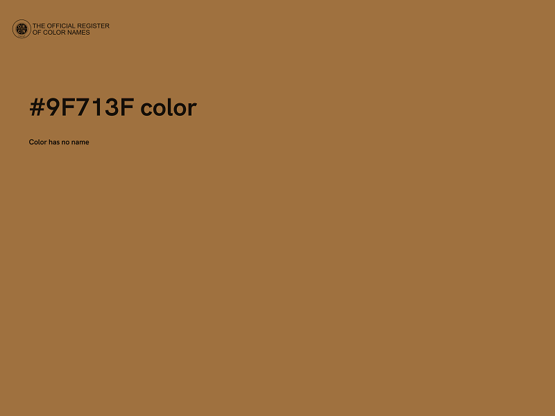 #9F713F color image