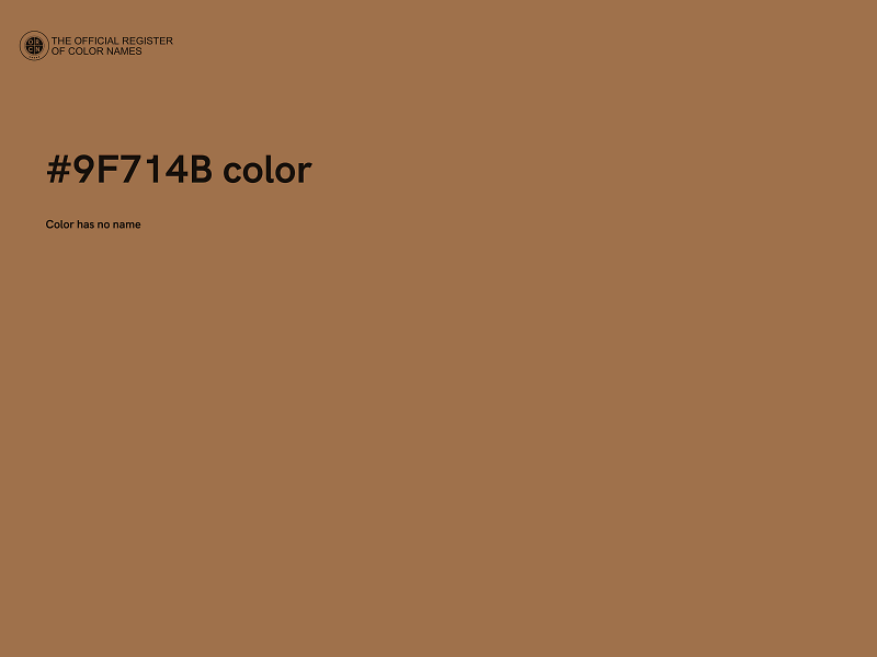 #9F714B color image