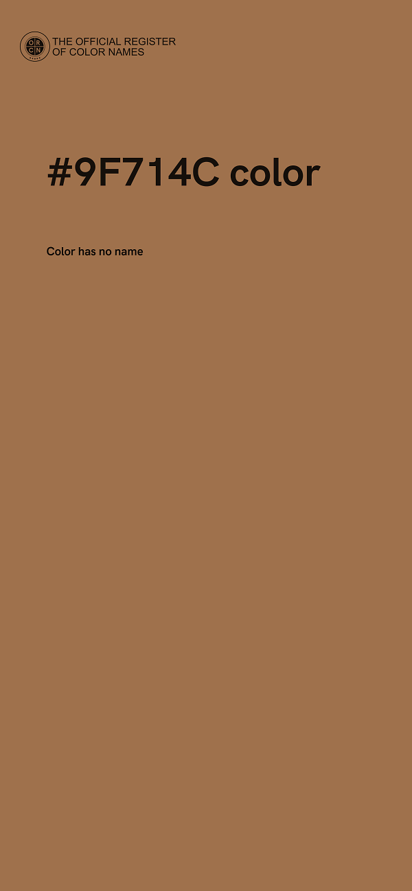#9F714C color image