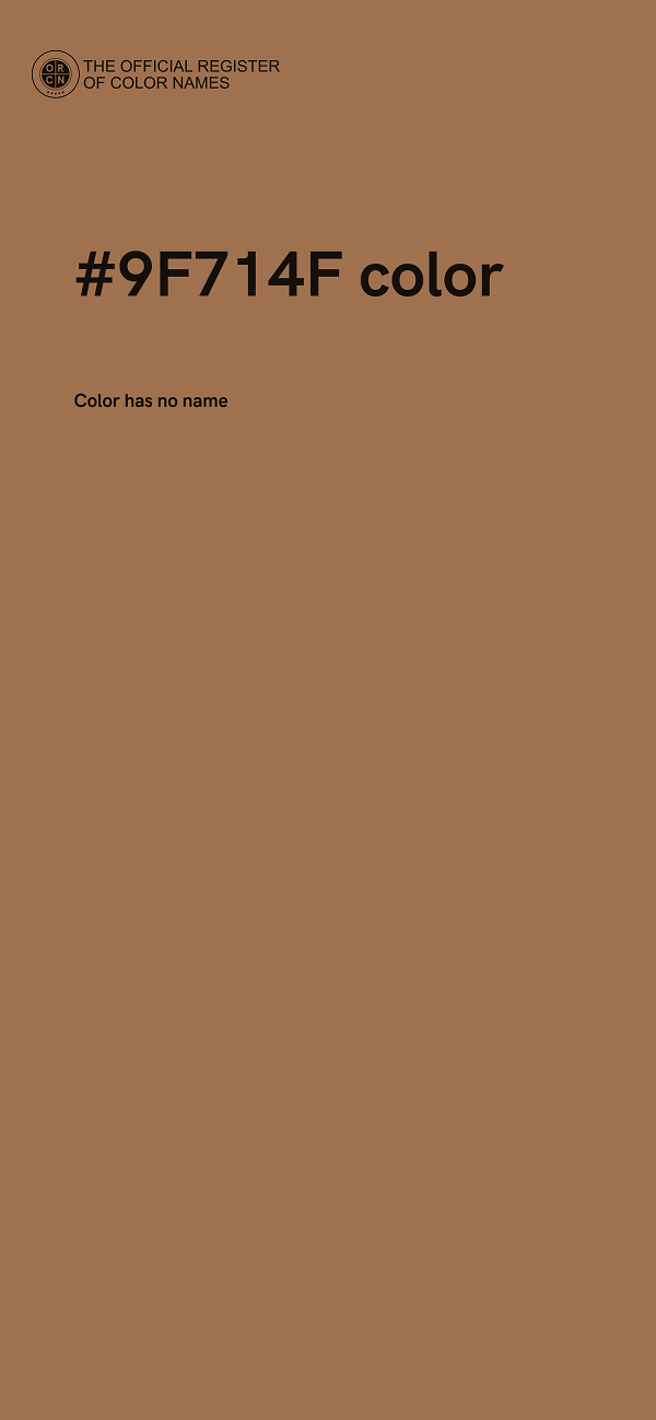 #9F714F color image