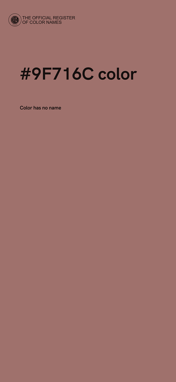#9F716C color image