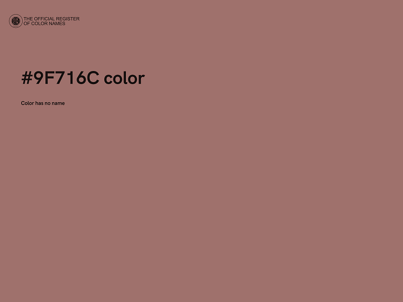#9F716C color image