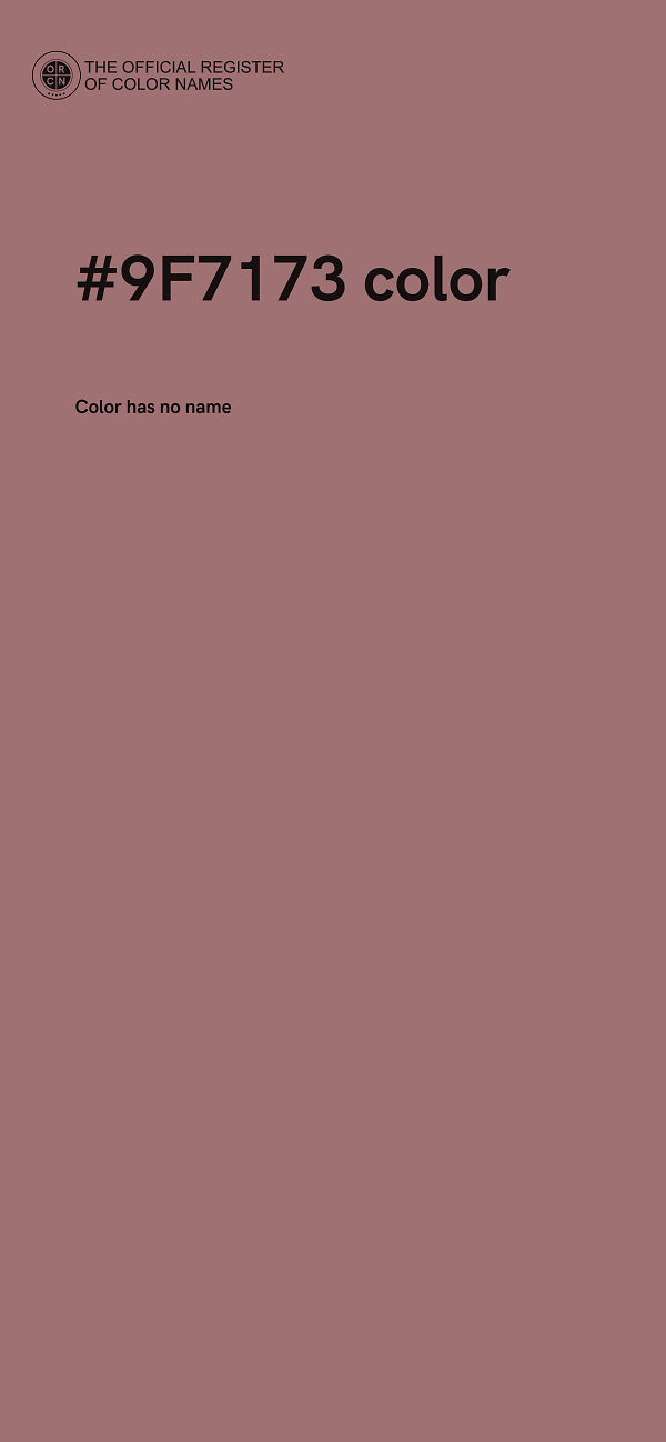 #9F7173 color image