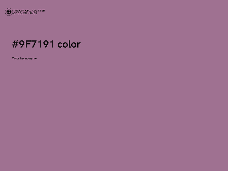 #9F7191 color image
