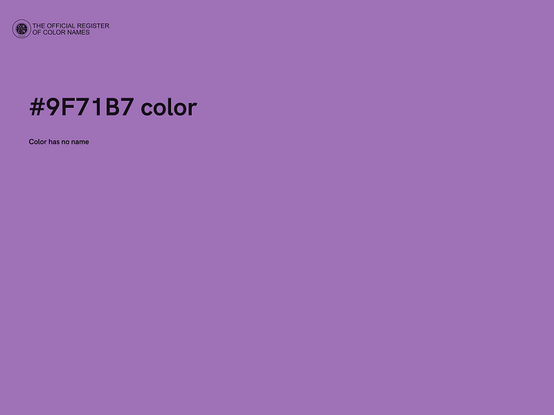 #9F71B7 color image