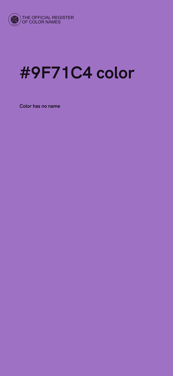 #9F71C4 color image