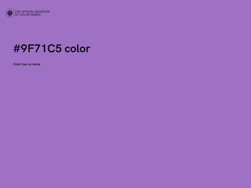 #9F71C5 color image