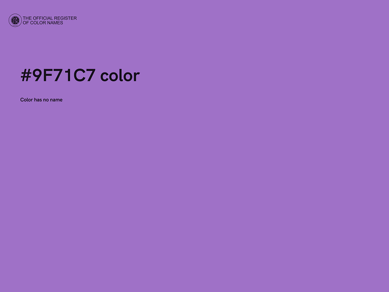 #9F71C7 color image