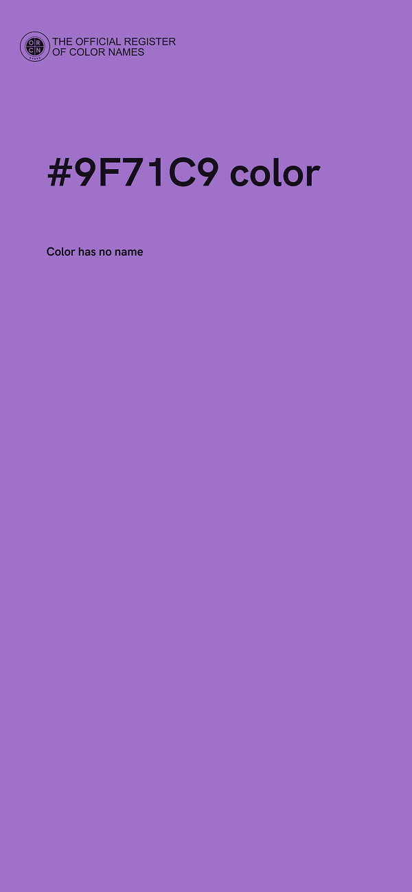 #9F71C9 color image