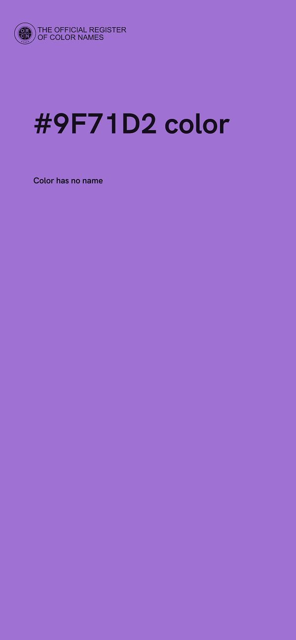 #9F71D2 color image