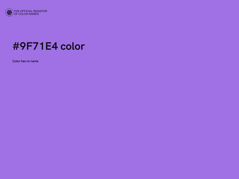 #9F71E4 color image