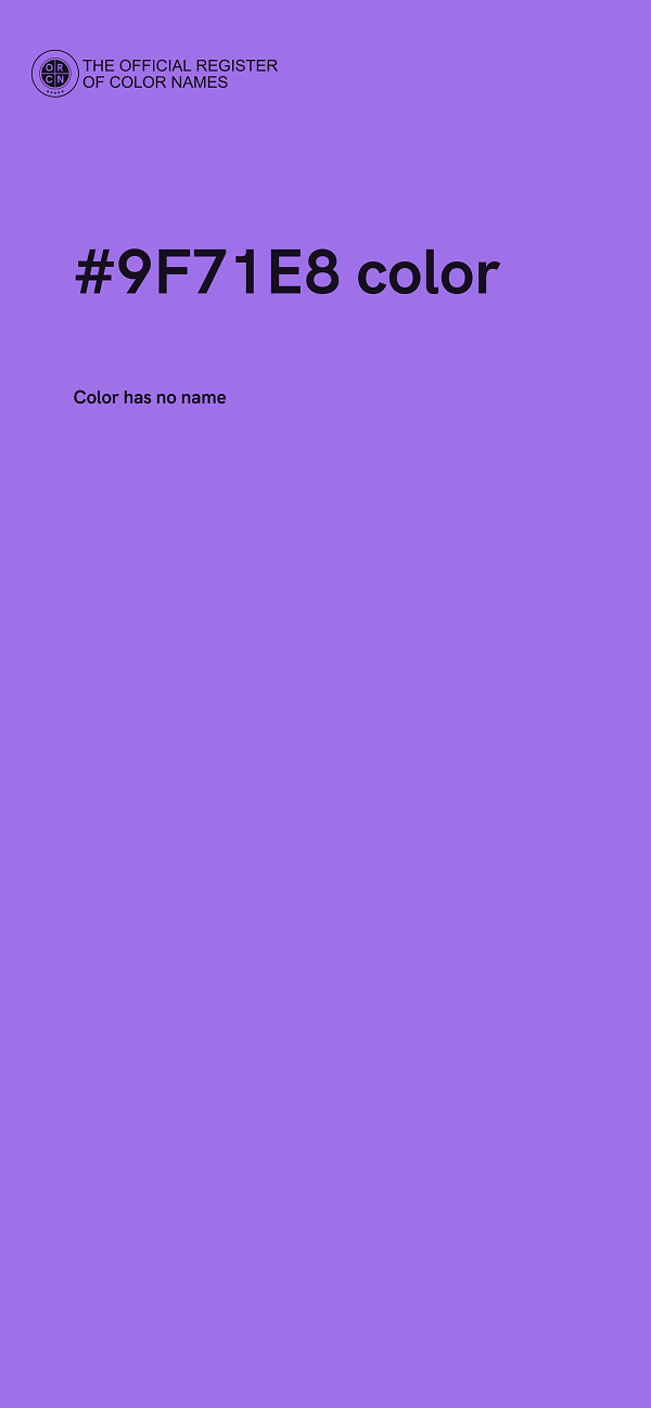 #9F71E8 color image