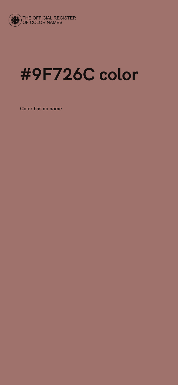 #9F726C color image