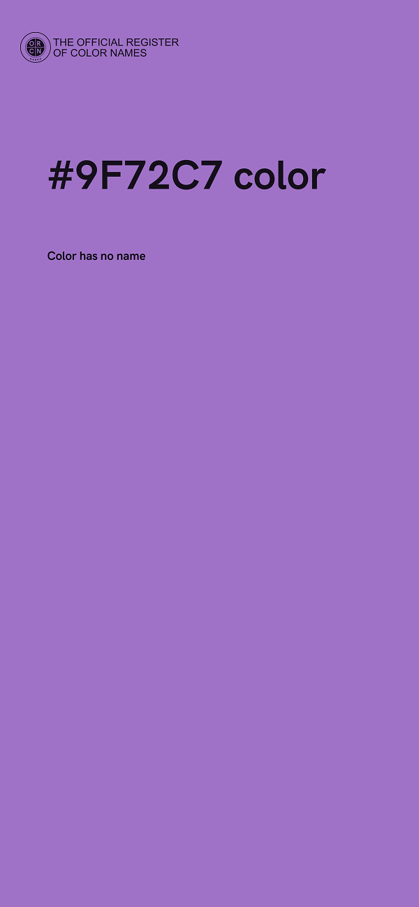#9F72C7 color image