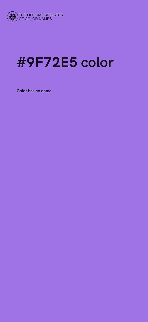 #9F72E5 color image