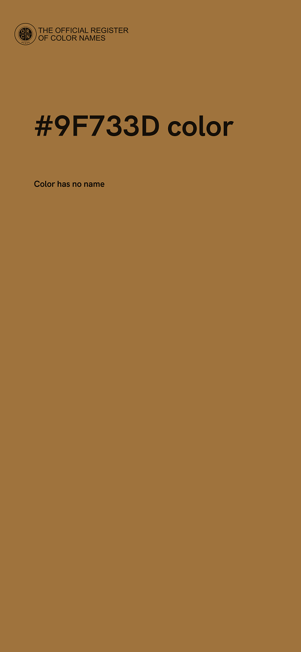 #9F733D color image