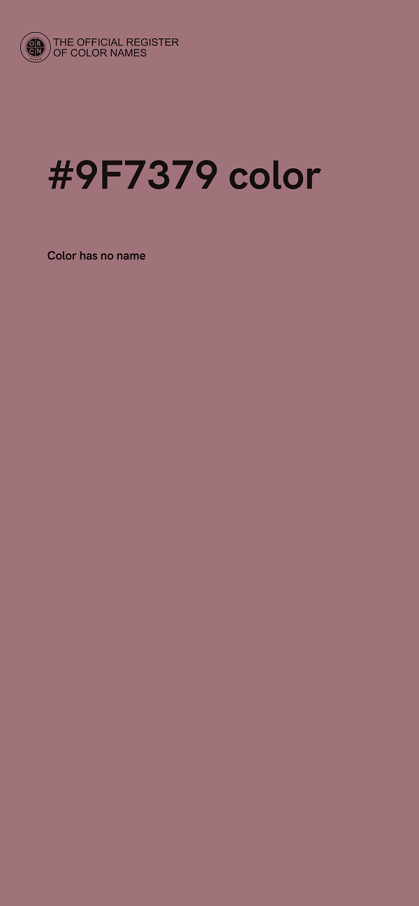 #9F7379 color image