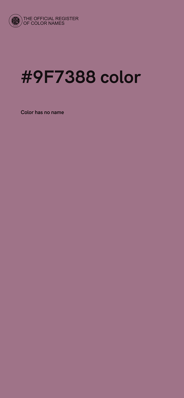 #9F7388 color image