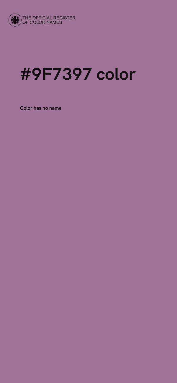 #9F7397 color image