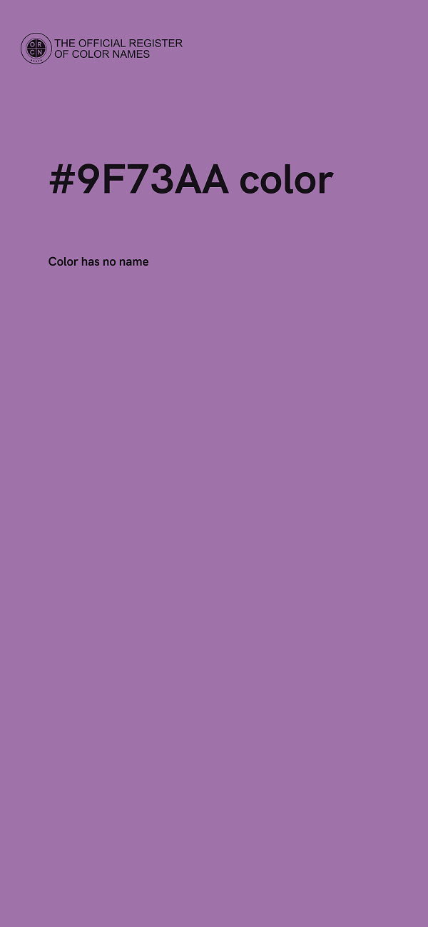 #9F73AA color image
