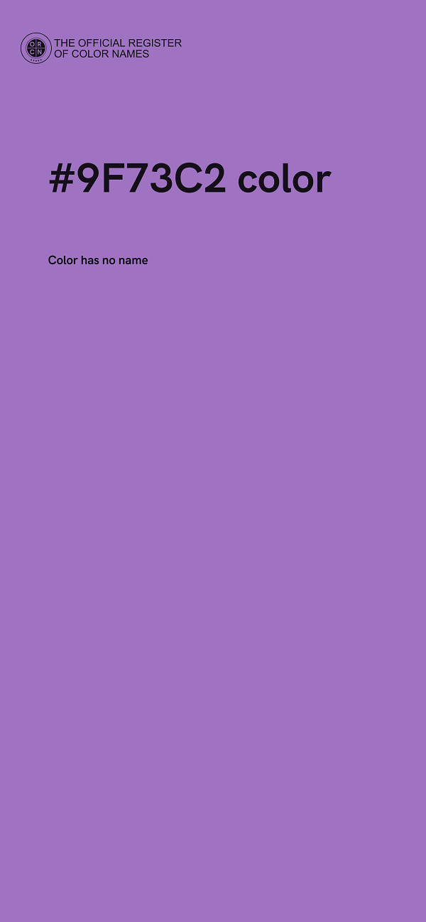 #9F73C2 color image