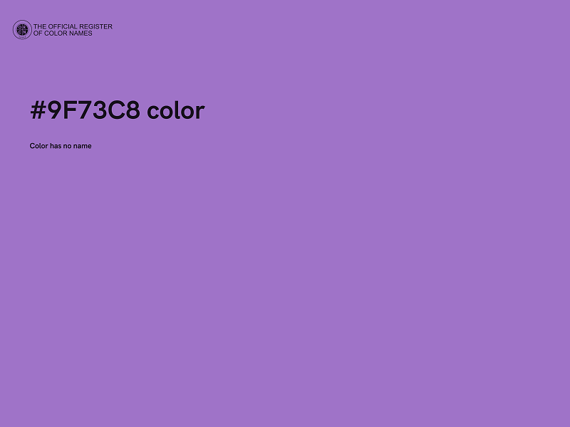 #9F73C8 color image