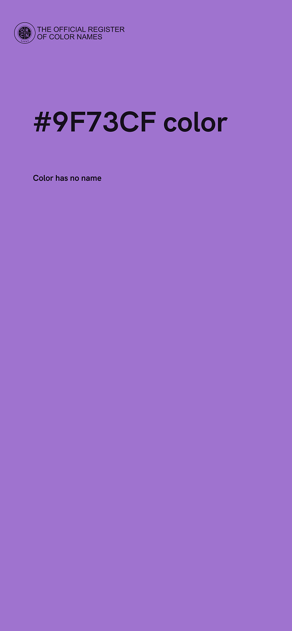 #9F73CF color image