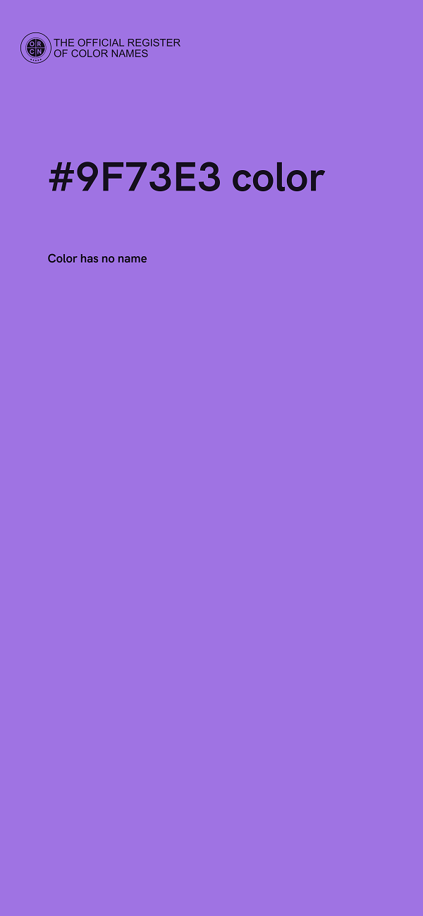 #9F73E3 color image