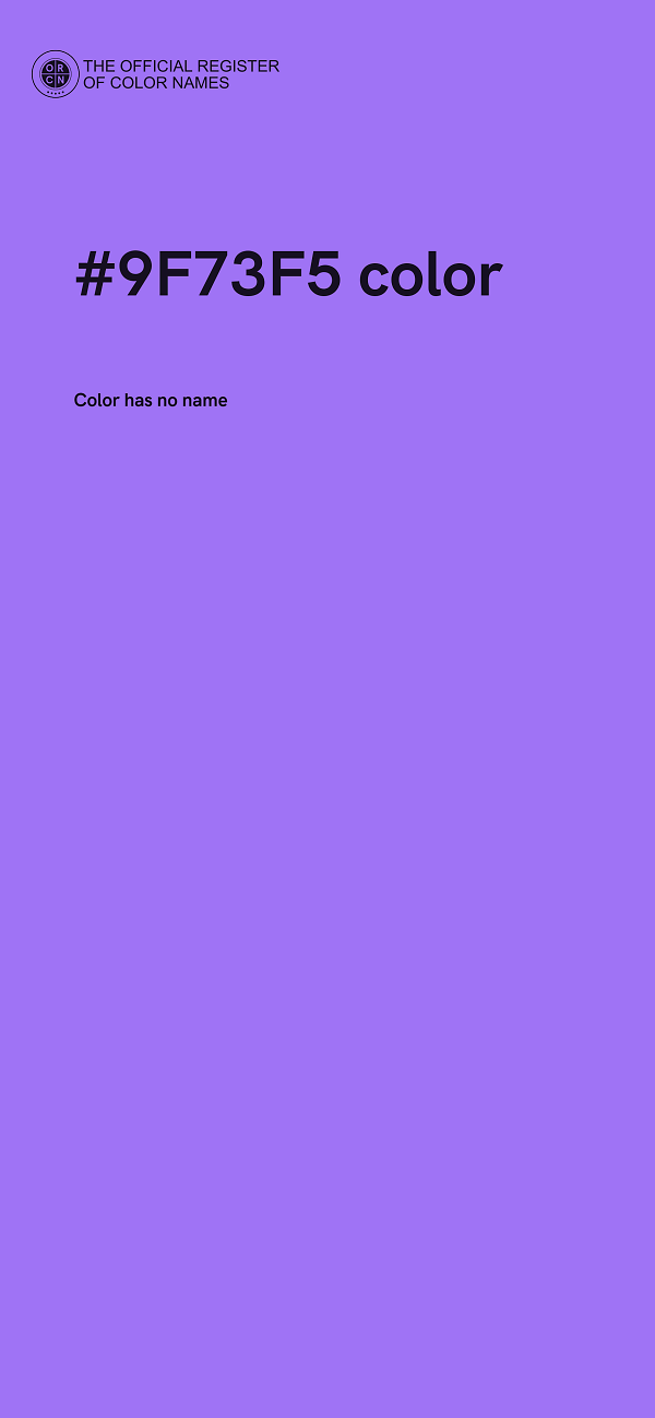 #9F73F5 color image