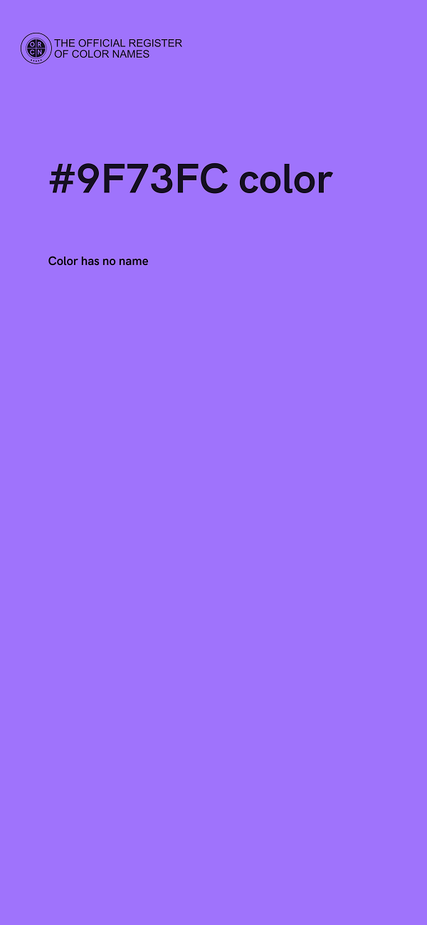 #9F73FC color image