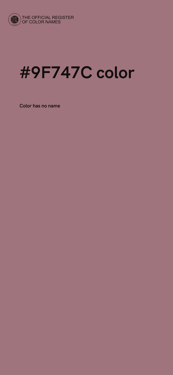 #9F747C color image