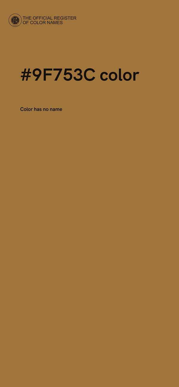 #9F753C color image