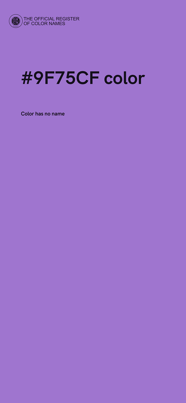 #9F75CF color image