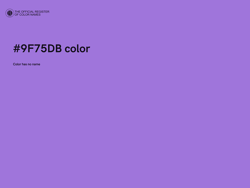 #9F75DB color image