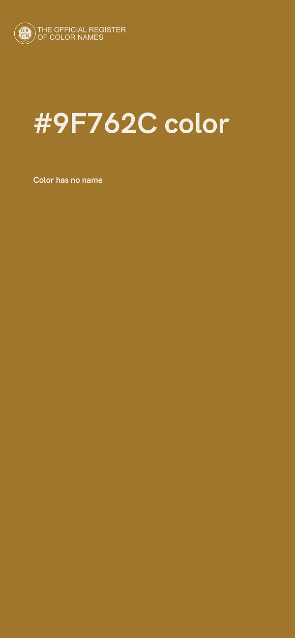 #9F762C color image