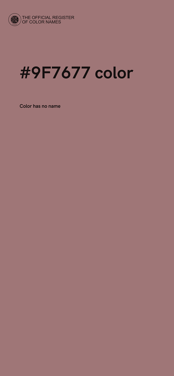 #9F7677 color image