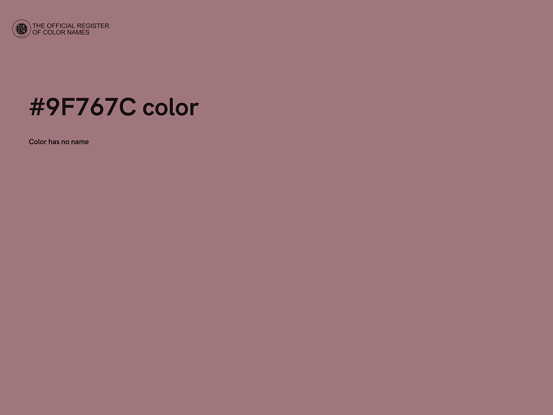 #9F767C color image