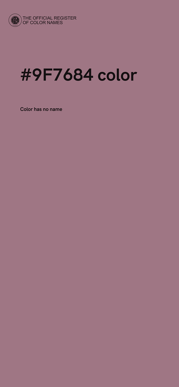 #9F7684 color image