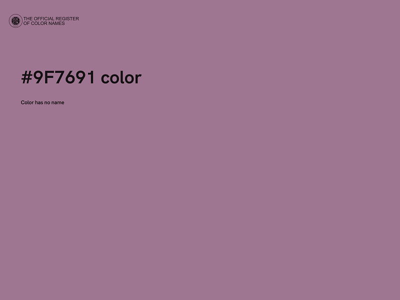 #9F7691 color image