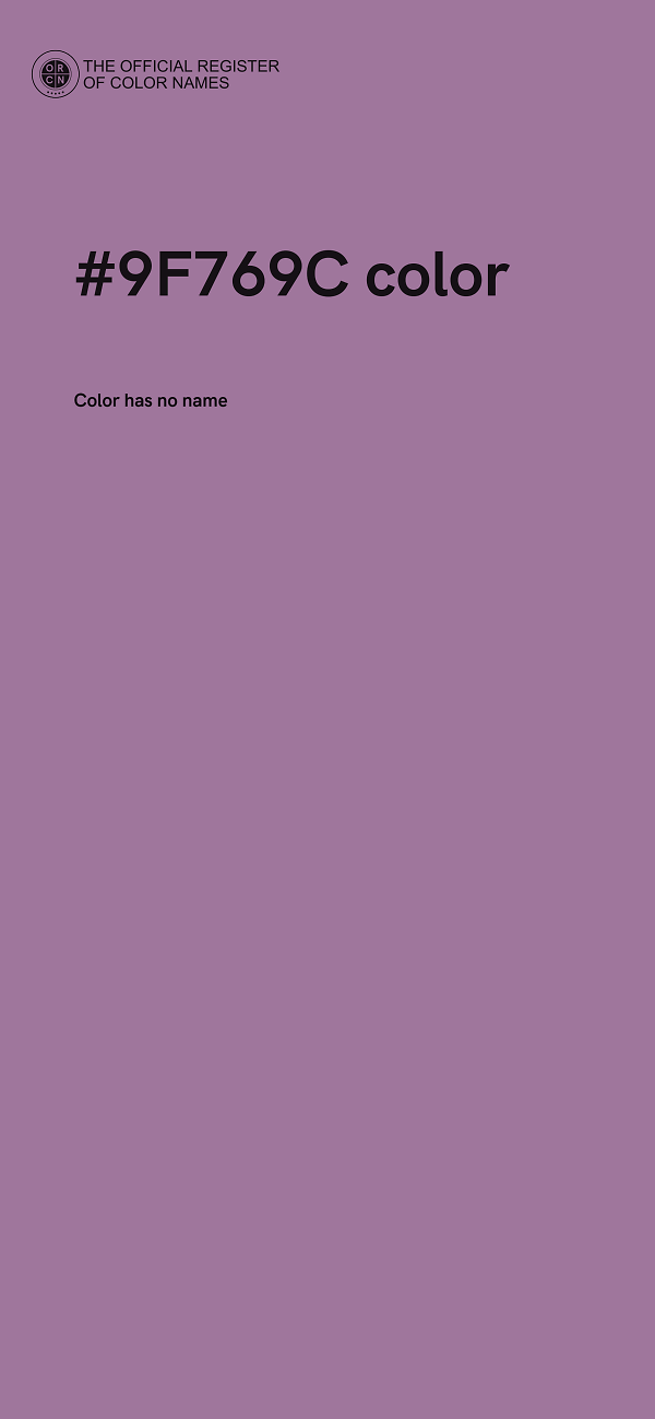 #9F769C color image