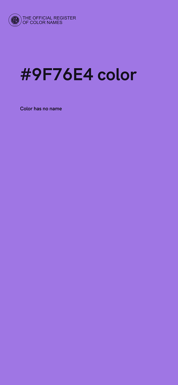 #9F76E4 color image