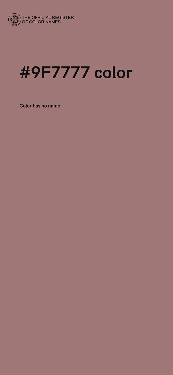 #9F7777 color image