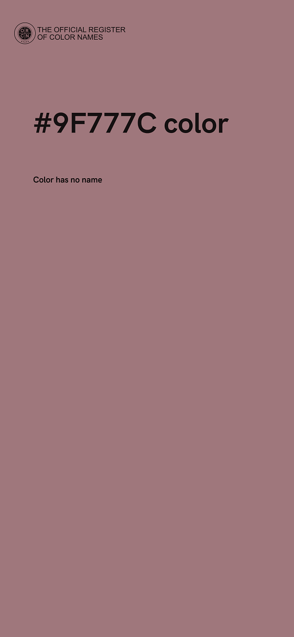 #9F777C color image
