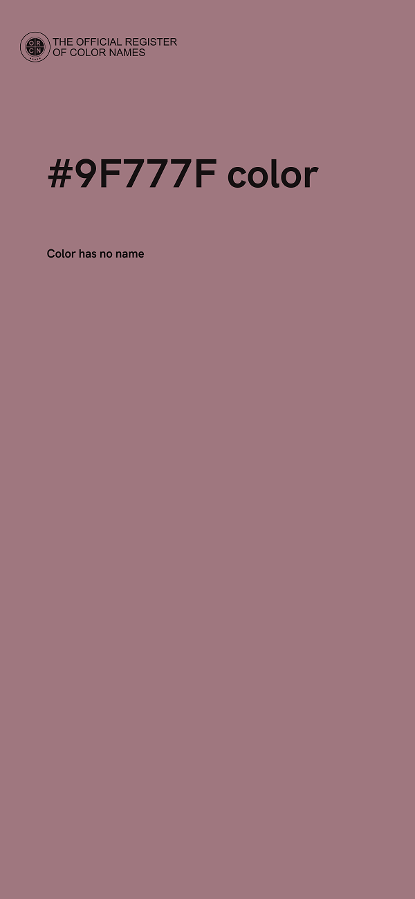 #9F777F color image