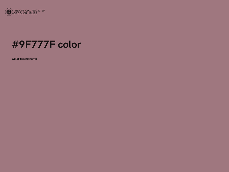 #9F777F color image