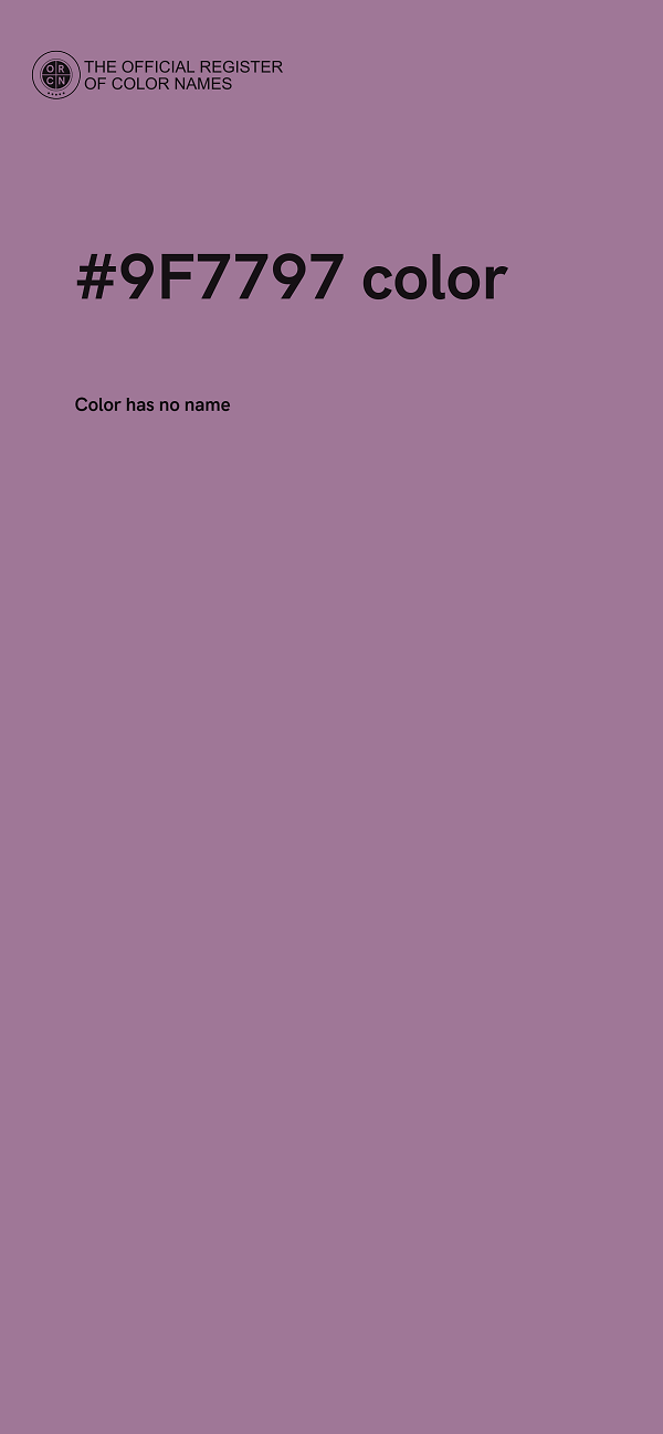 #9F7797 color image