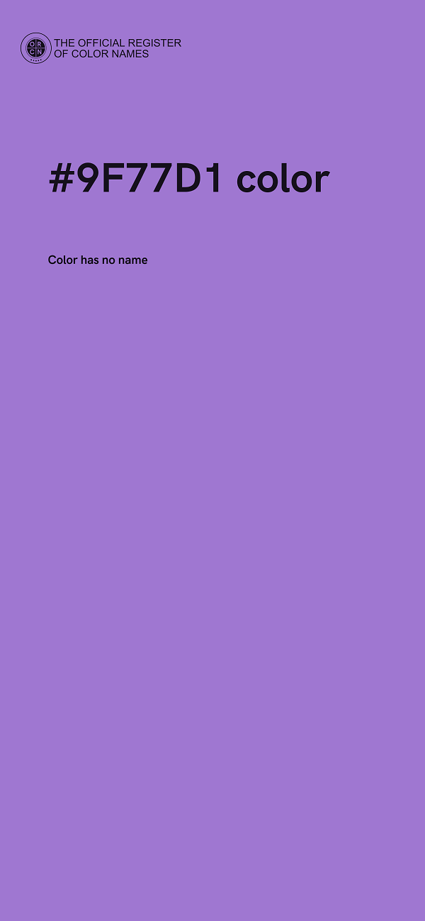 #9F77D1 color image