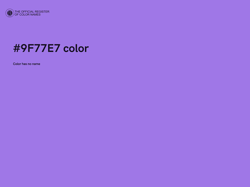 #9F77E7 color image